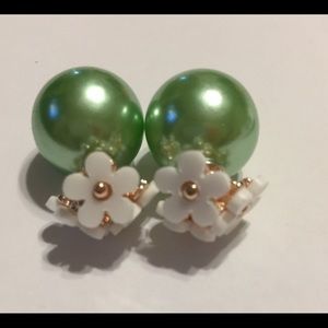 Floral Double Ball Earrings